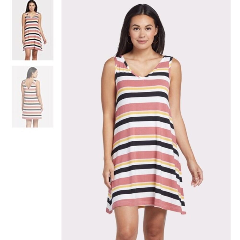 EVEREVE NWT Peyton Jensen Crosby Stripe Swing Dress // XS